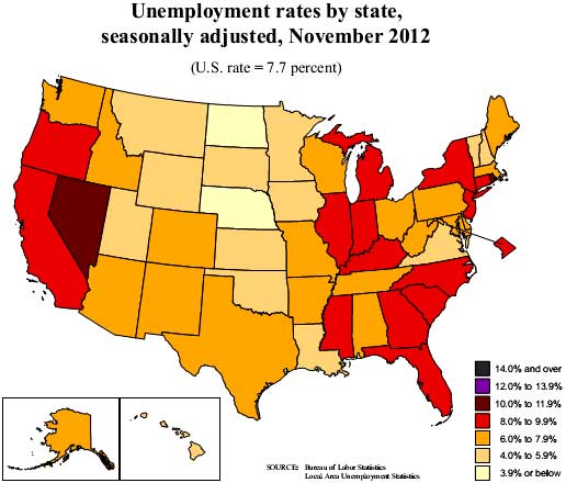 state unemployment map 11/12