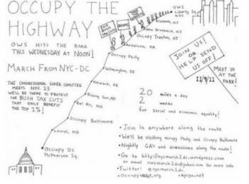 Occupy the Highway from Occupy The Nation webpage